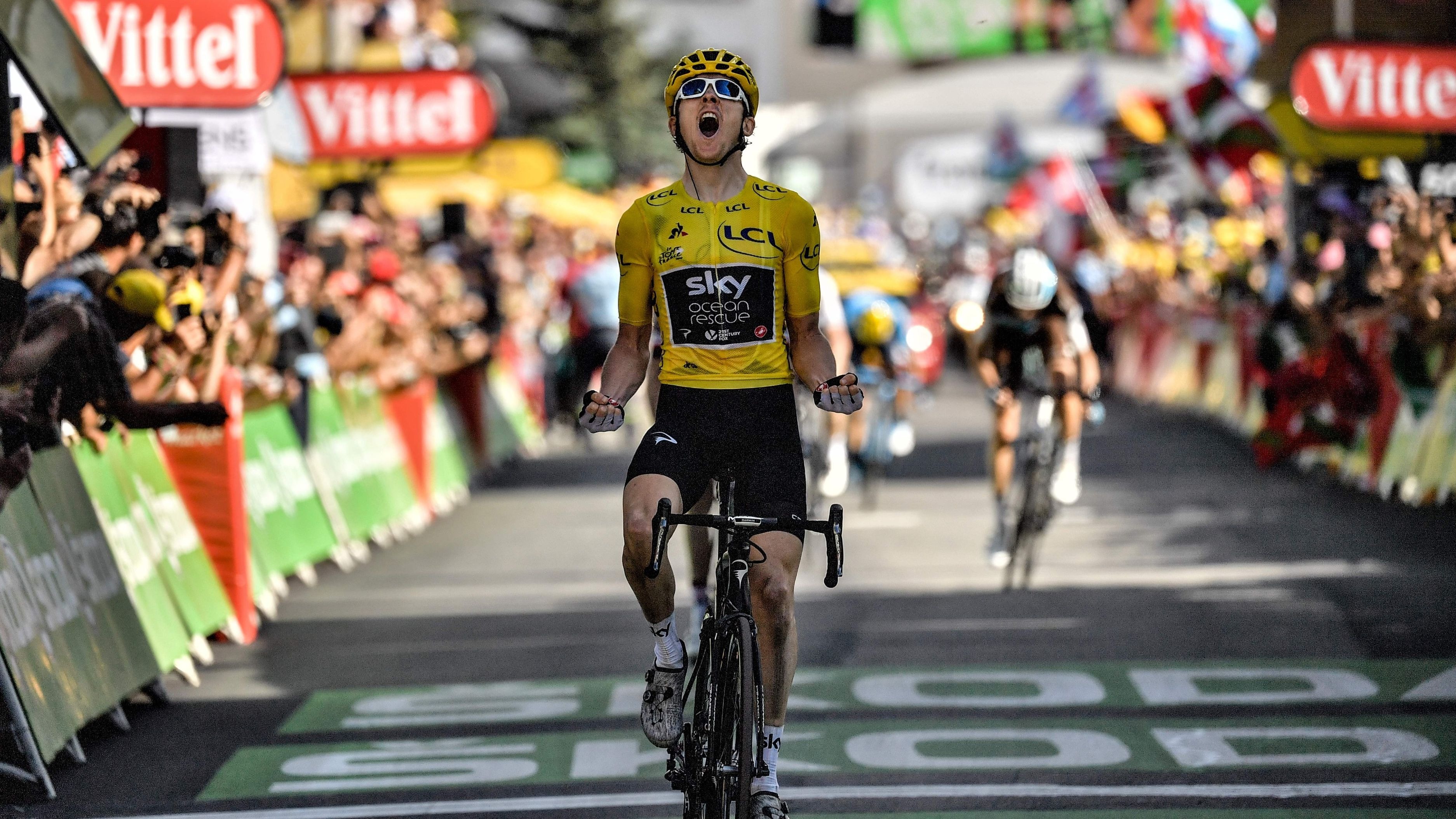 Team Sky cyclist Geraint Thomas won the 2018 Tour de France 