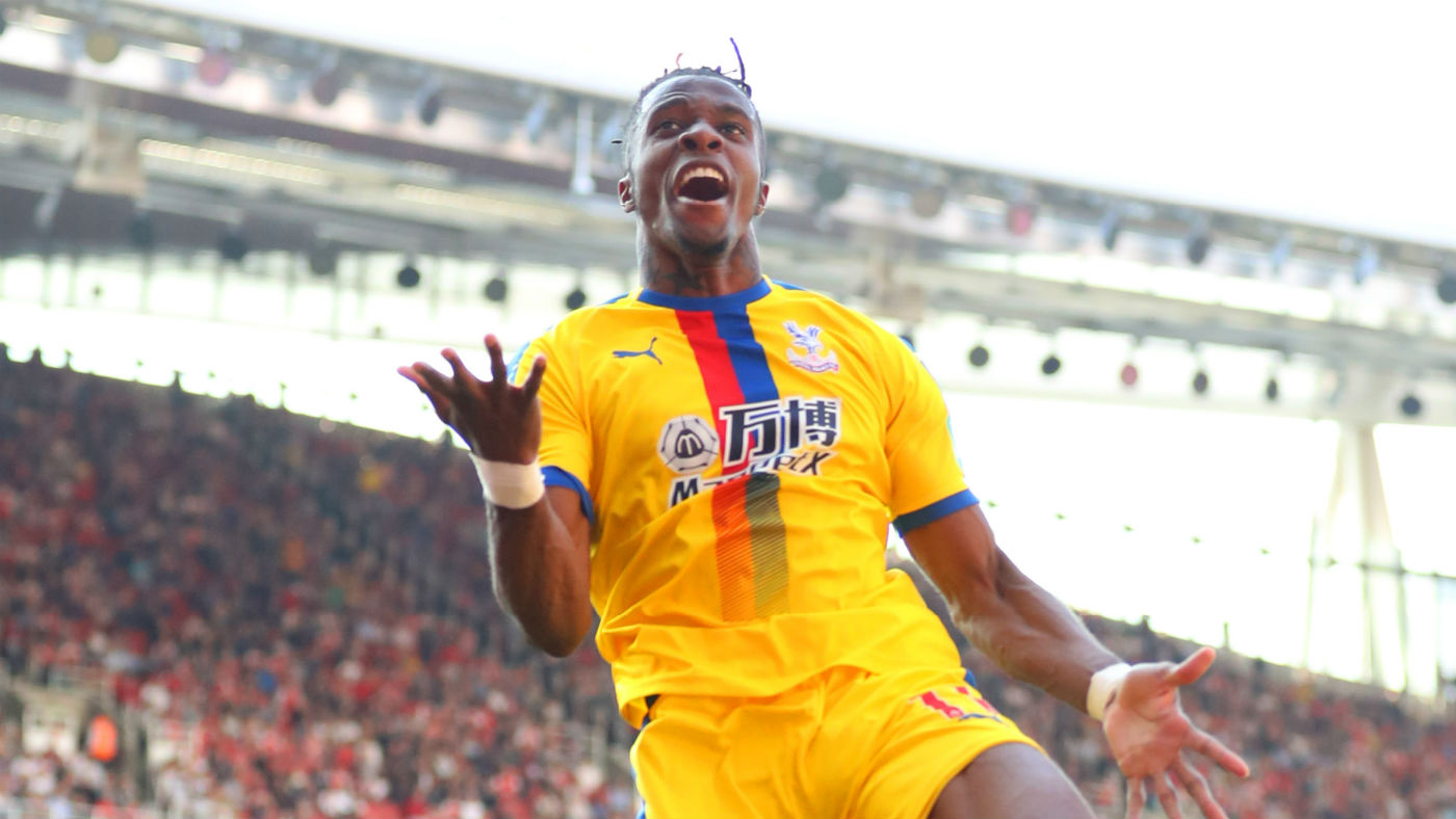 Wilfried Zaha scored against Arsenal in Crystal Palace’s 3-2 win at the Emirates in April