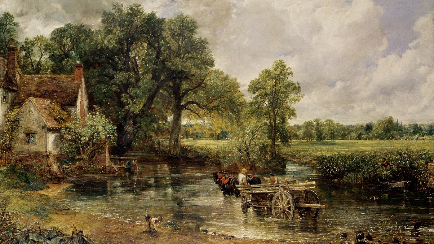 The Hay Wain painting by Constable