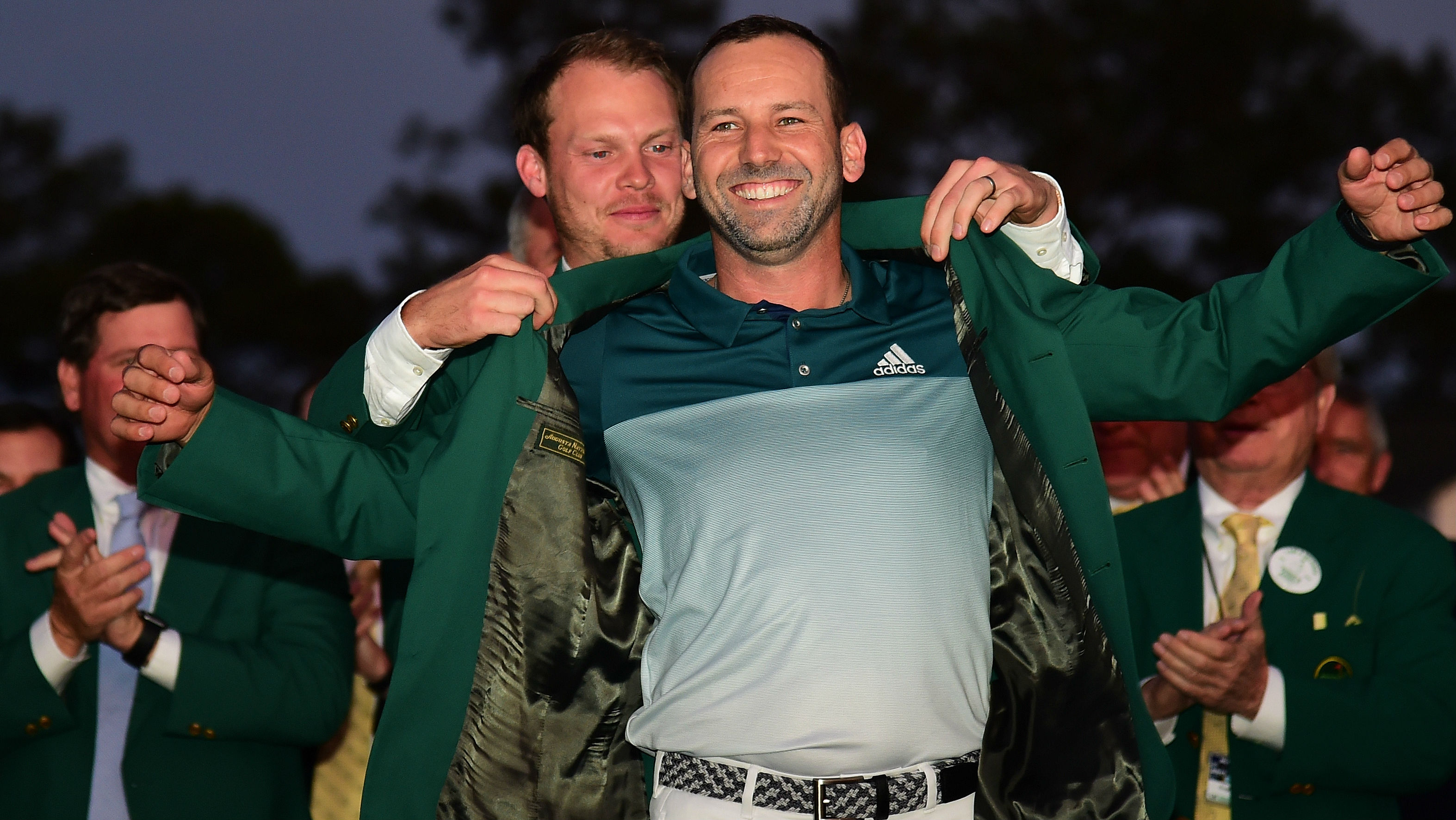Garcia receives green jacket for Masters win