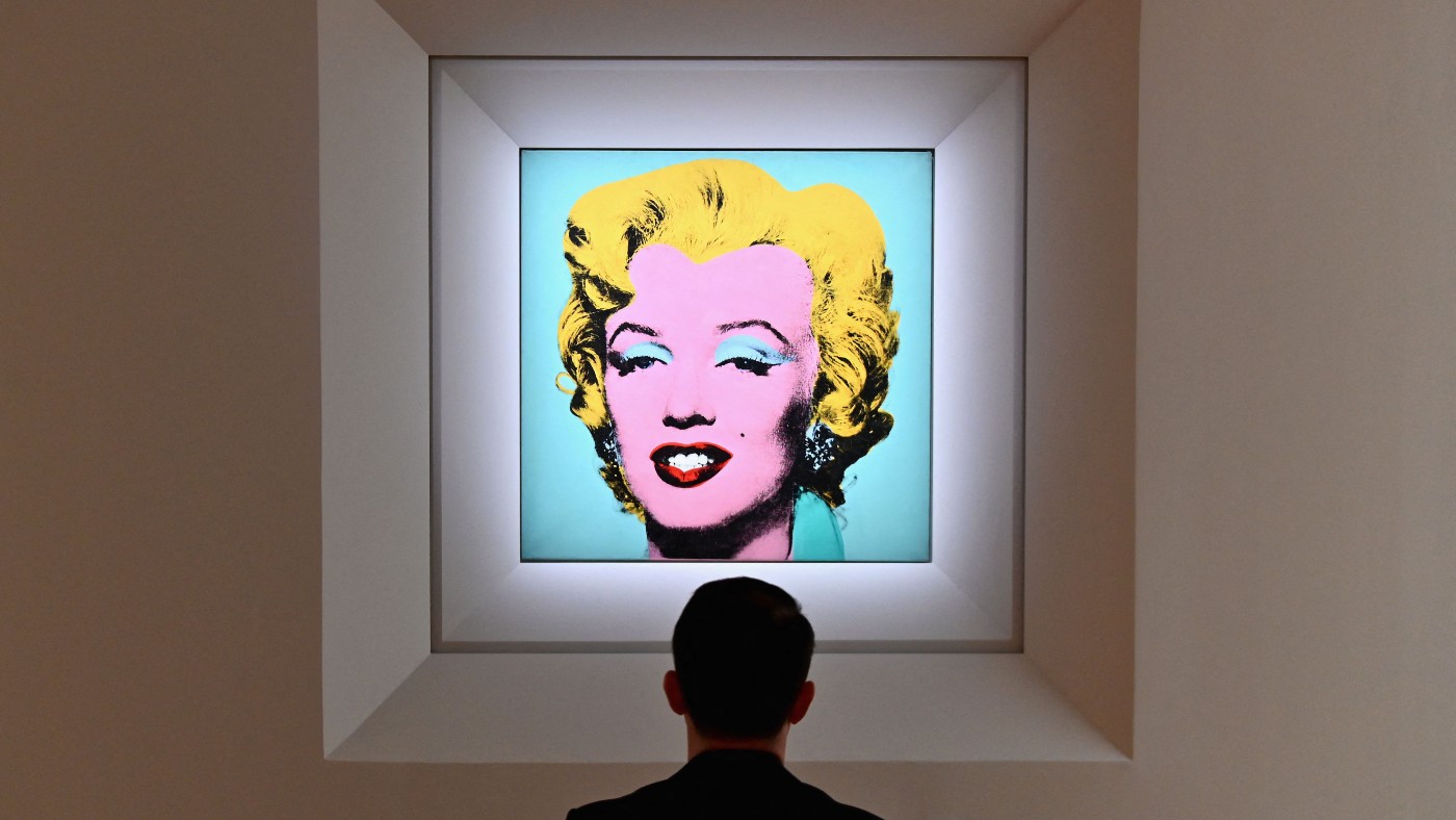 Andy Warhol’s ‘Shot Sage Blue Marilyn’ was sold at auction for $195m