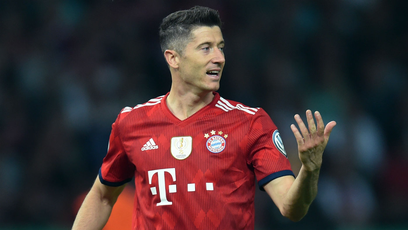 Polish striker Robert Lewandowski is linked with a move away from Bayern Munich