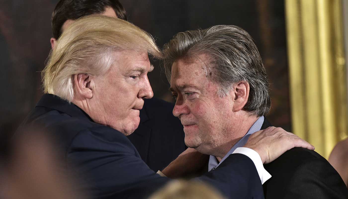 Former allies Trump and Bannon are now engaged in a war of words