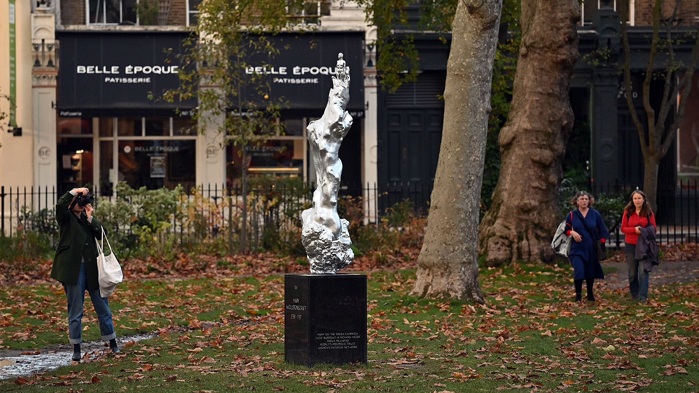 Statue of Mary Wollstonecraft in Newington Green, London