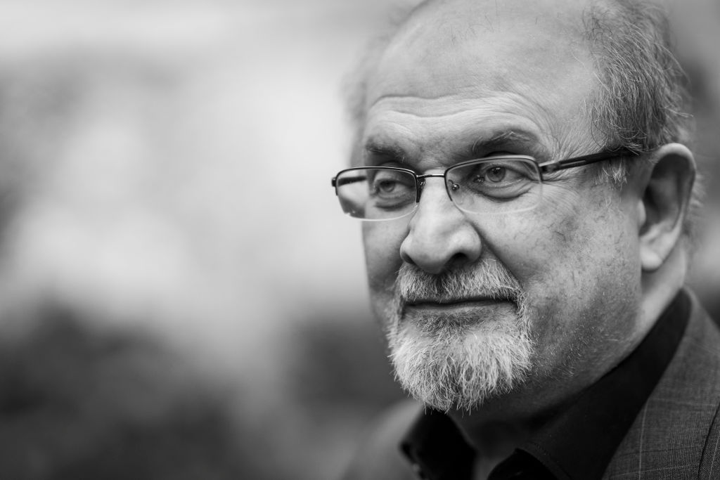 Salman Rushdie at the Cheltenham Literature Festival in October 2019