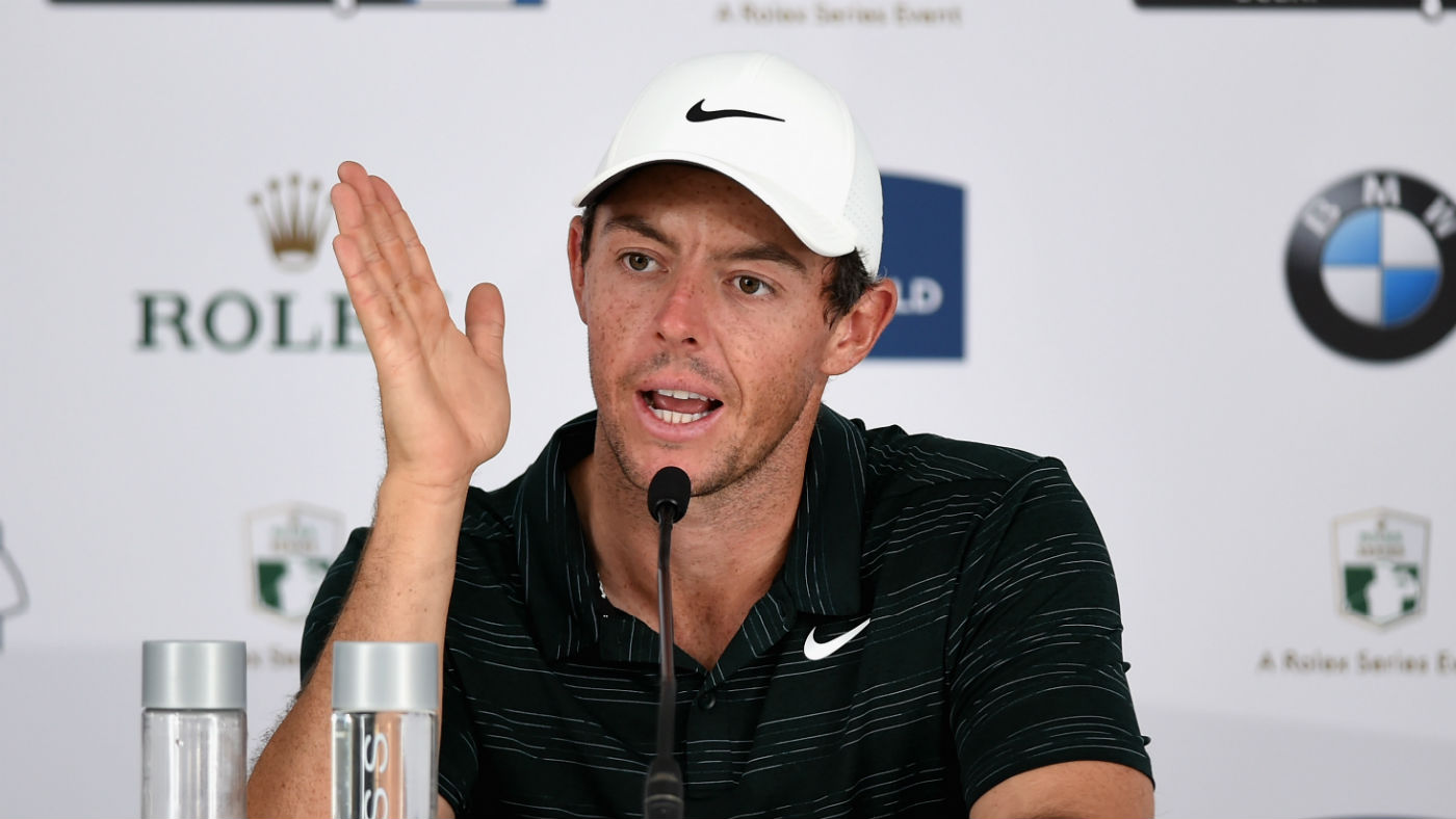 Rory McIlroy speaks to the media ahead of this week’s DP World Tour Championship in Dubai