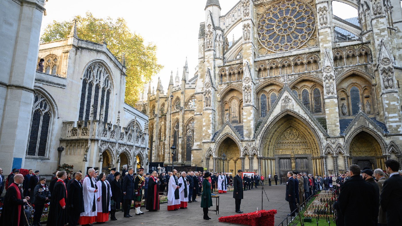 Armistice Day ceremony at Westminster Abbey 