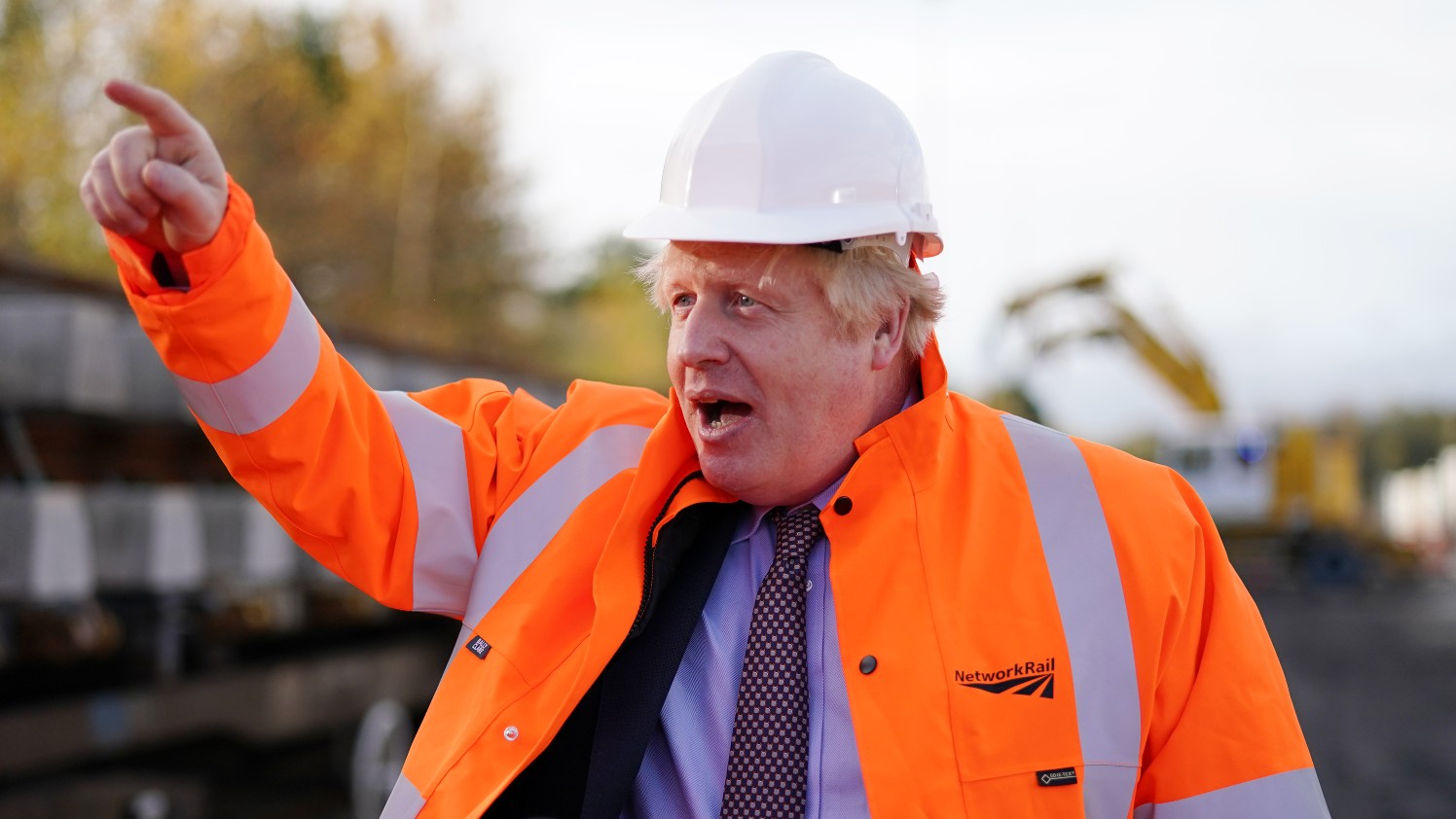 Boris Johnson visits a Network Rail hub