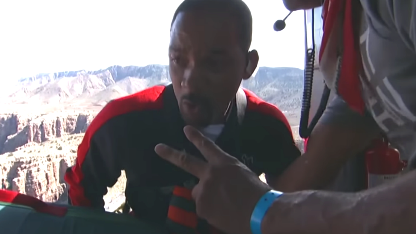 Will Smith bungee jump