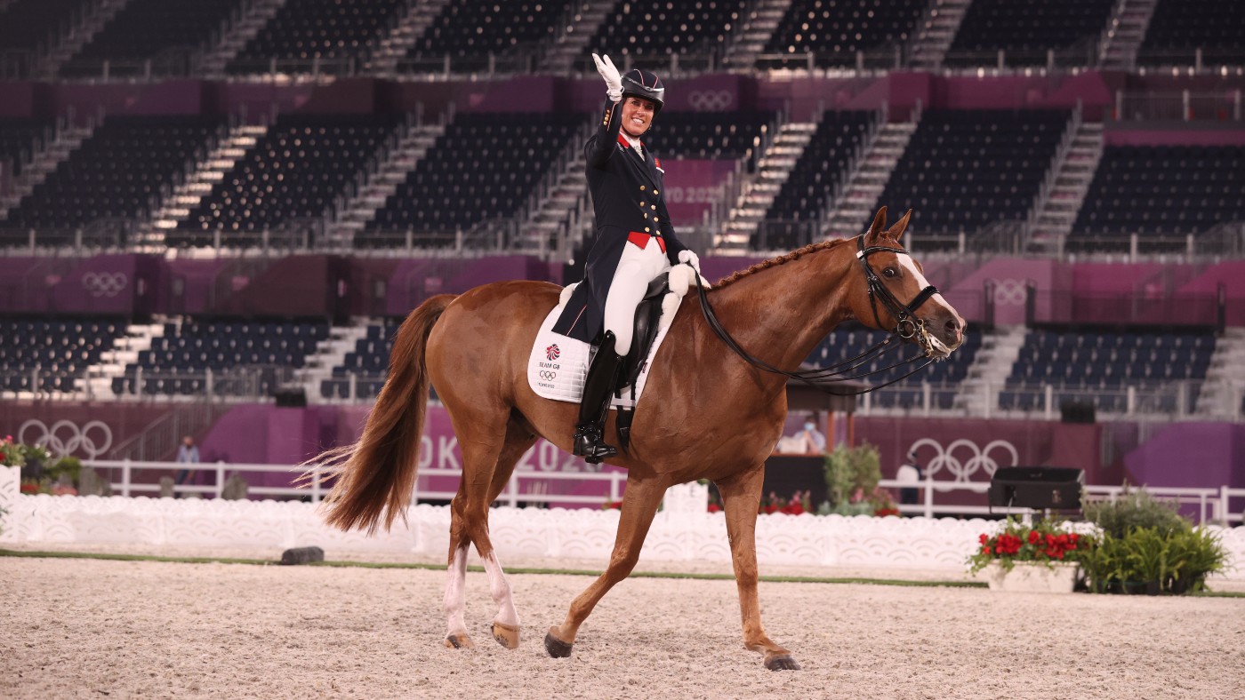 In Tokyo Charlotte Dujardin won two bronze medals riding Gio