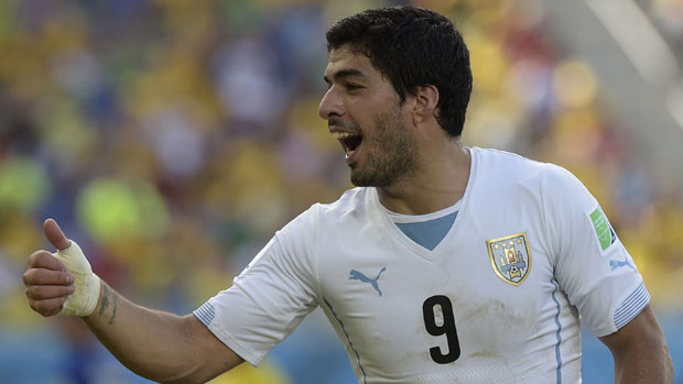 Suarez at the 2014 World Cup in Brazil