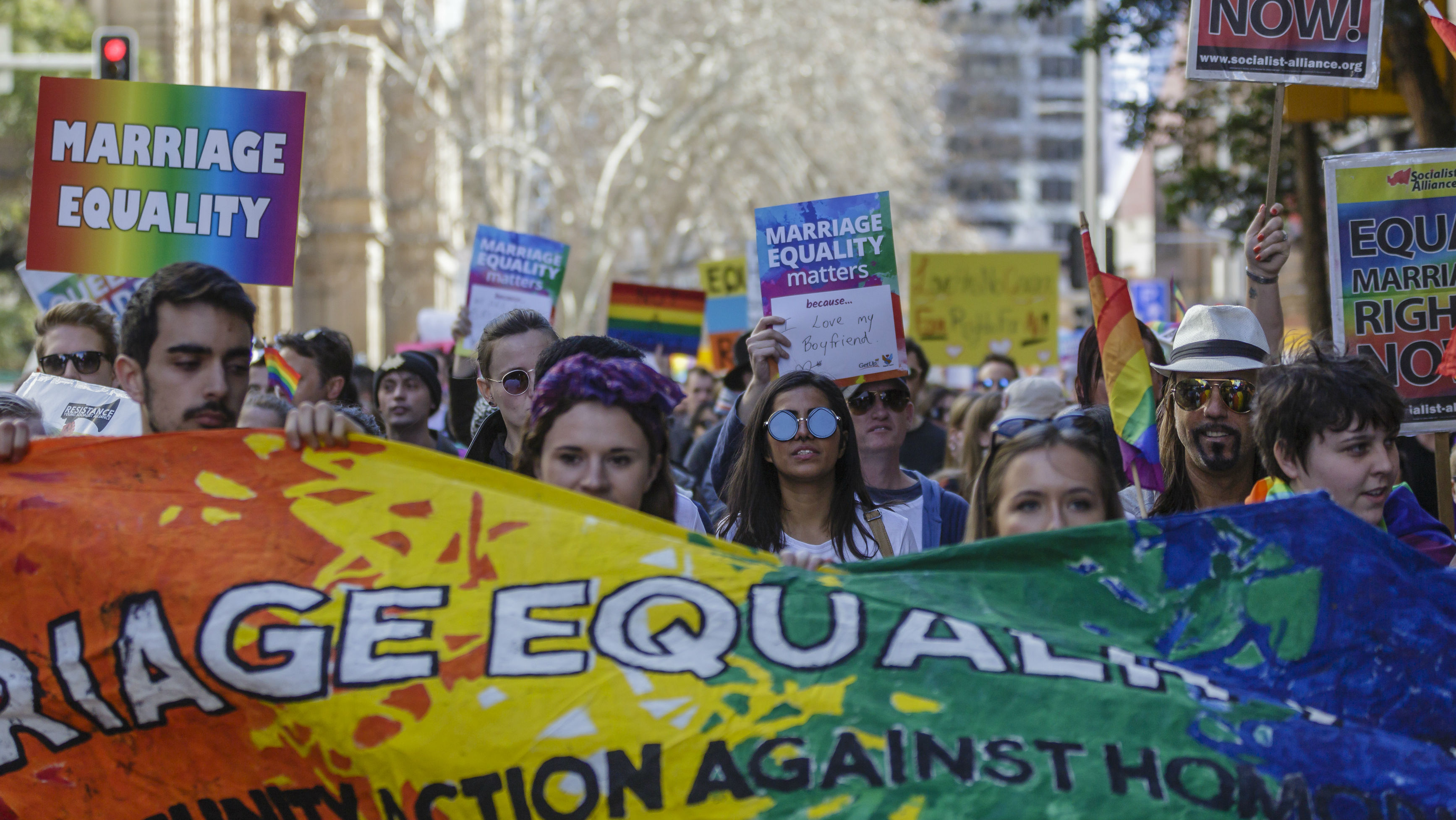 Australia gay marriage protest