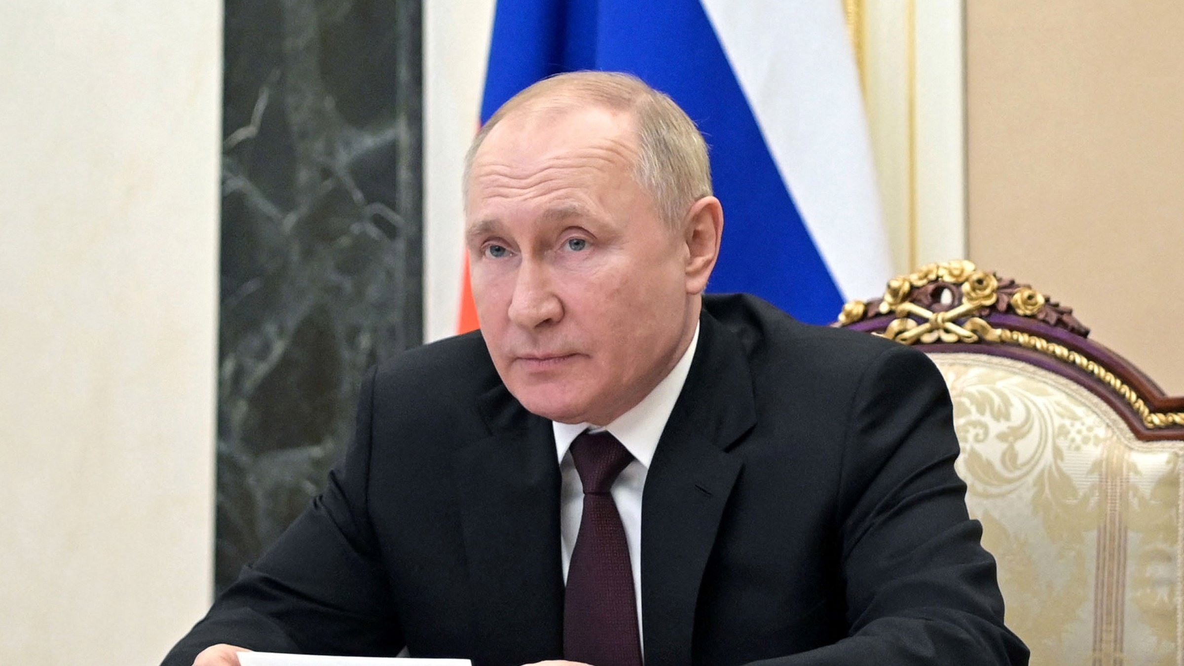 Vladimir Putin chairs a meeting of the Russian security council
