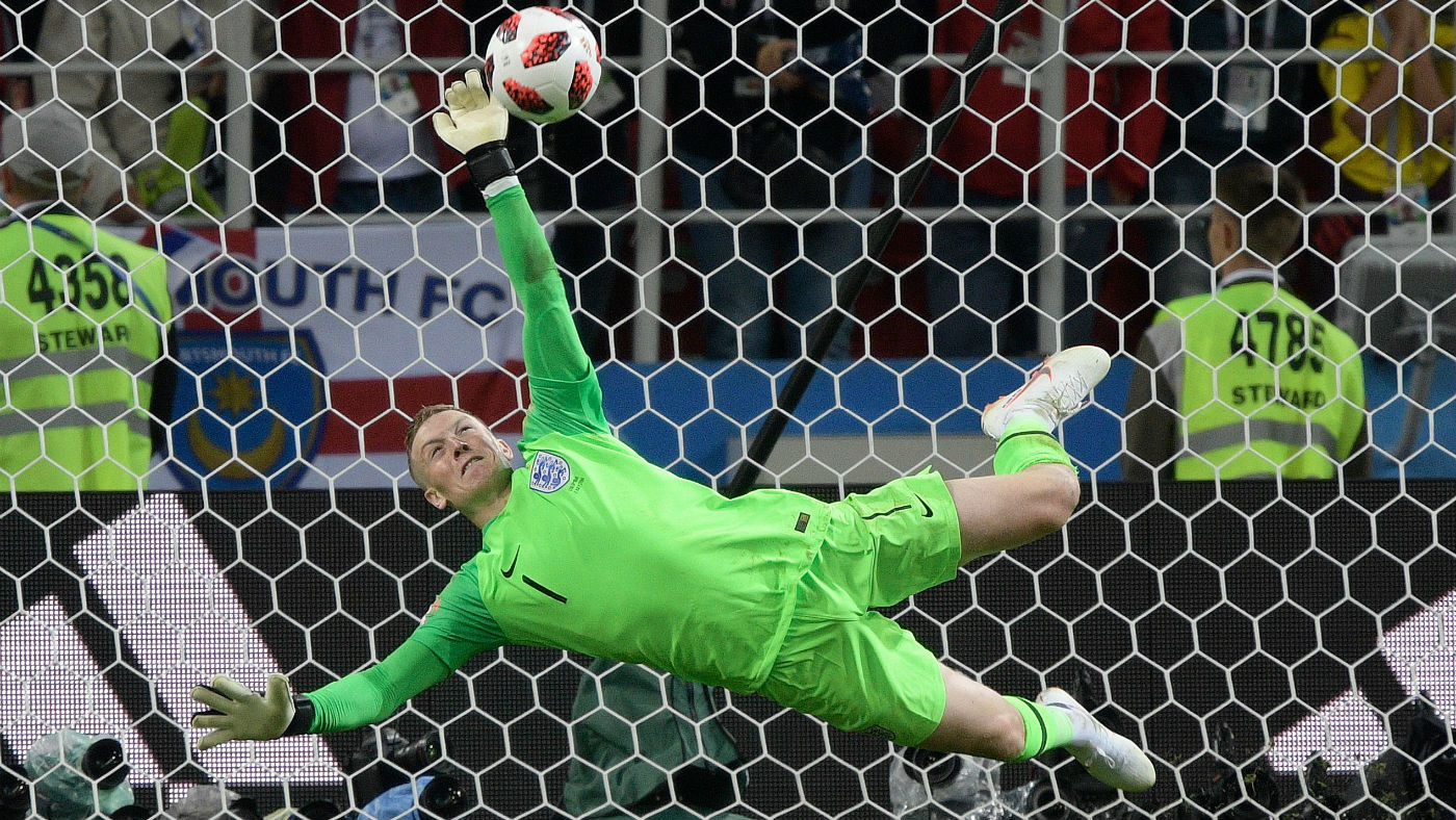 Everton goalkeeper Jordan Pickford starred for England at the 2018 Fifa World Cup in Russia