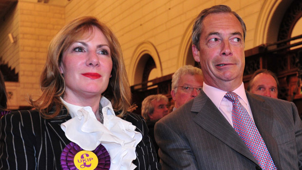 Janice Atkinson and Nigel Farage 