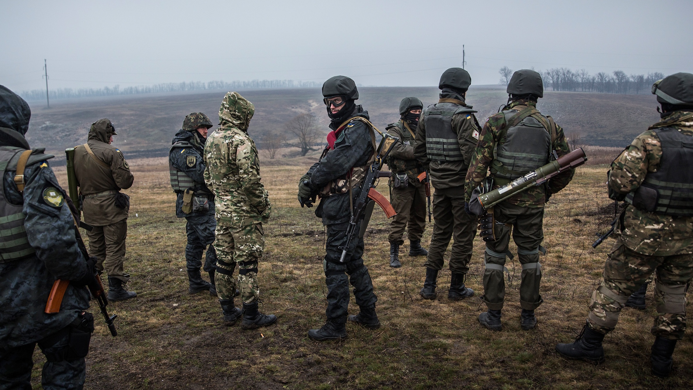 Ukrainian troops from the Donbass Battalion
