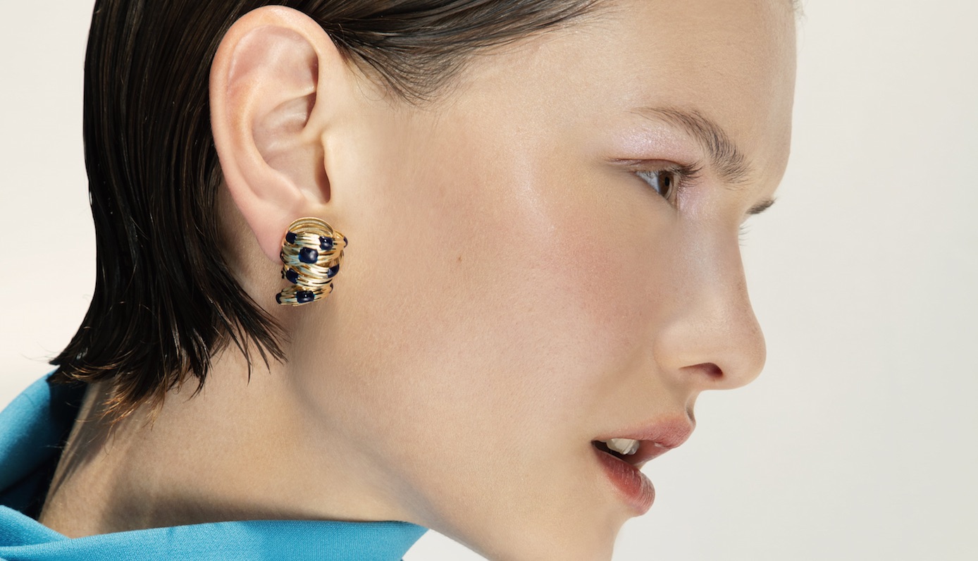 Maria Sole Ferragamo SO-LE Studio Cocoon brass earrings  