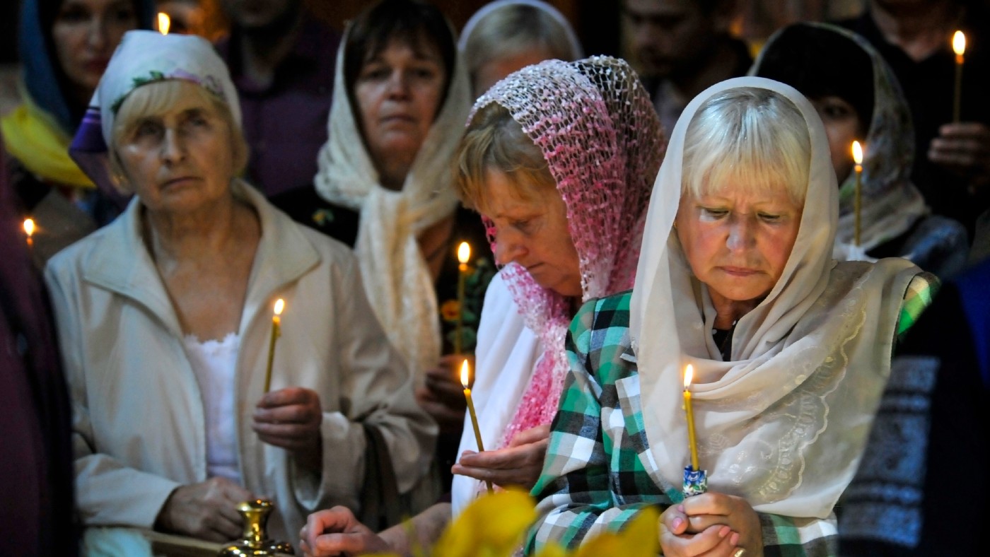 Mourners in Vinnytsia