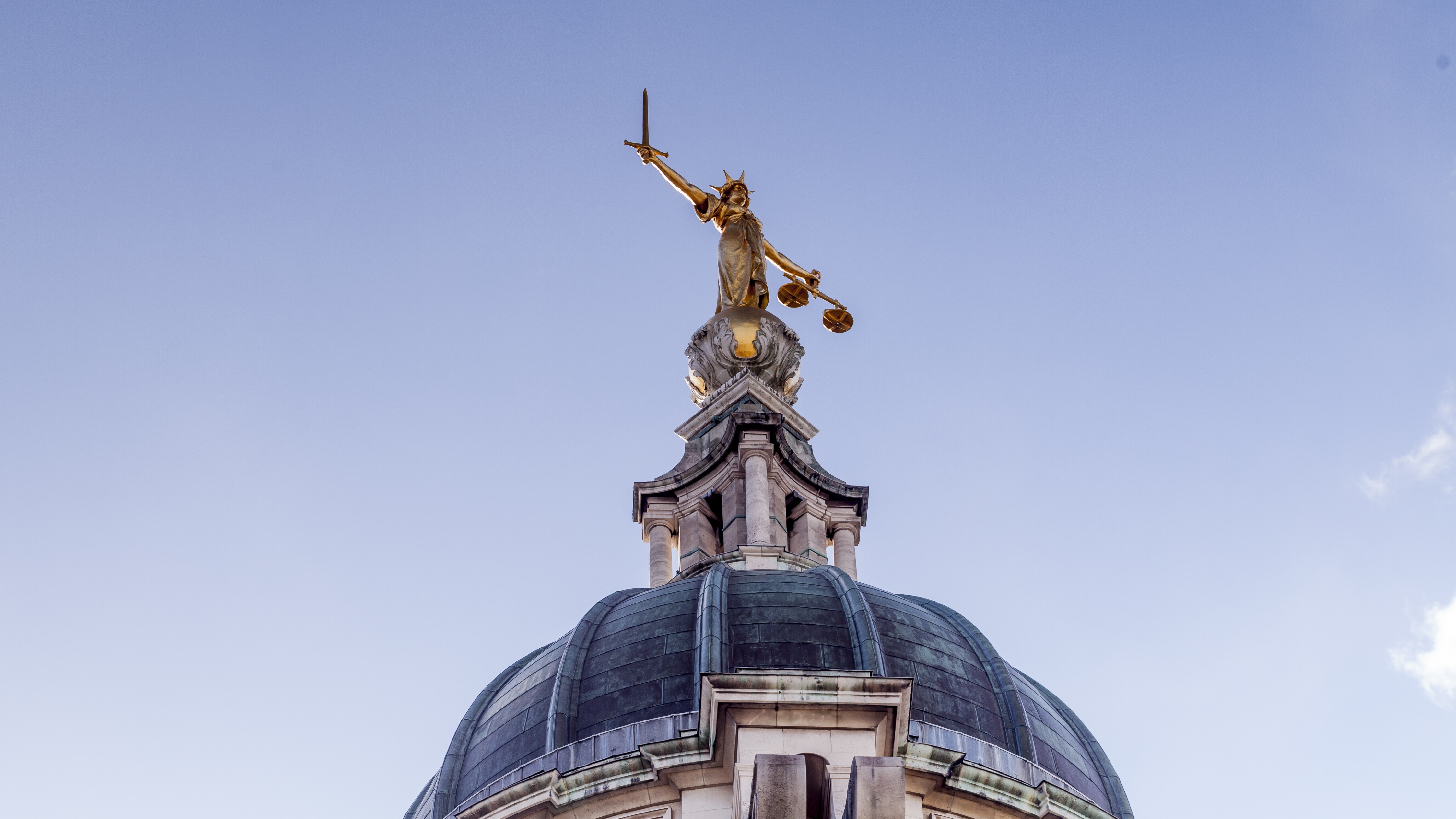 Lady Justice on top of Old Bailey the Central Criminal Court of England and Wales 