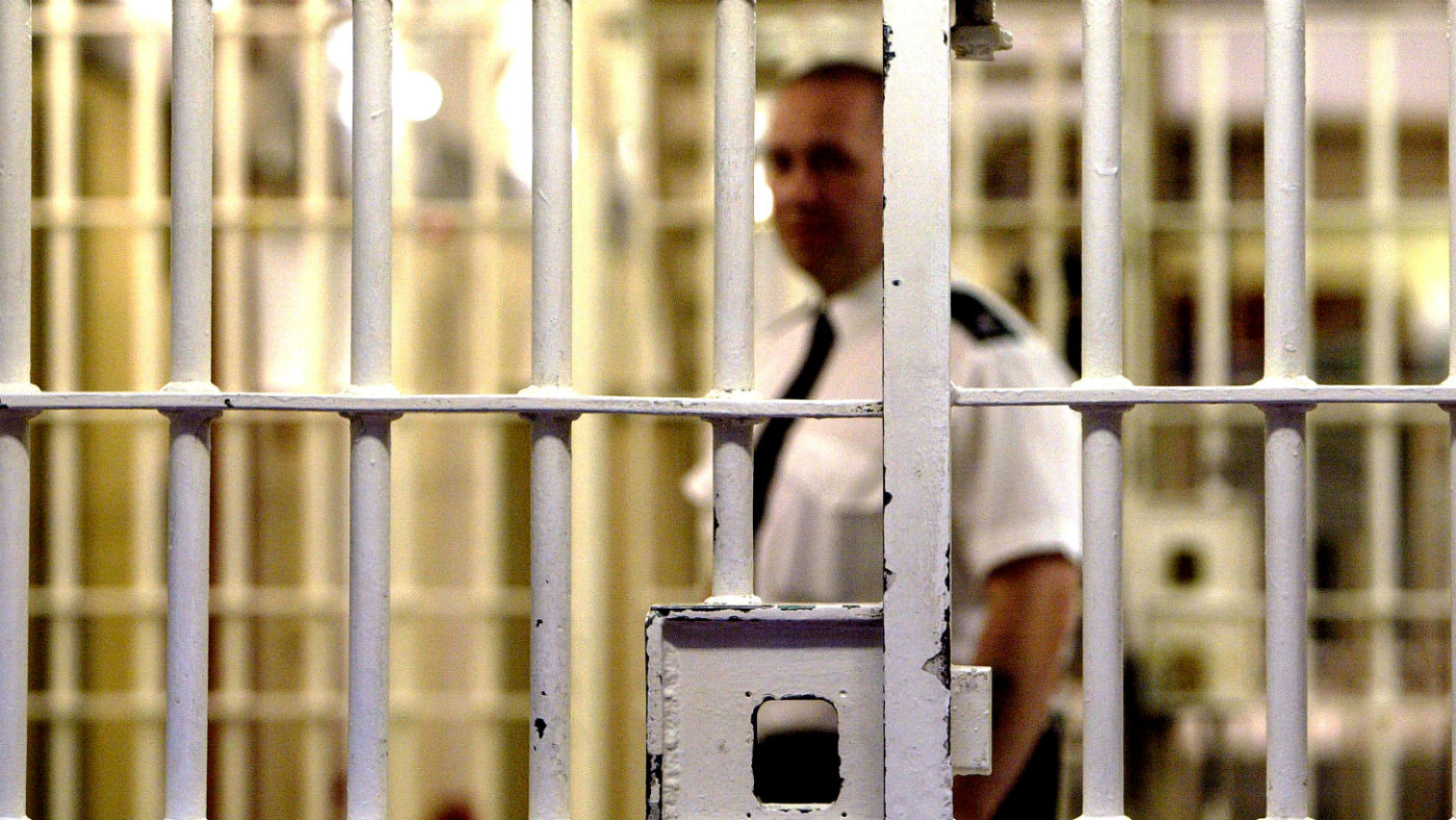 A prison guard at HMP Pentonville in London