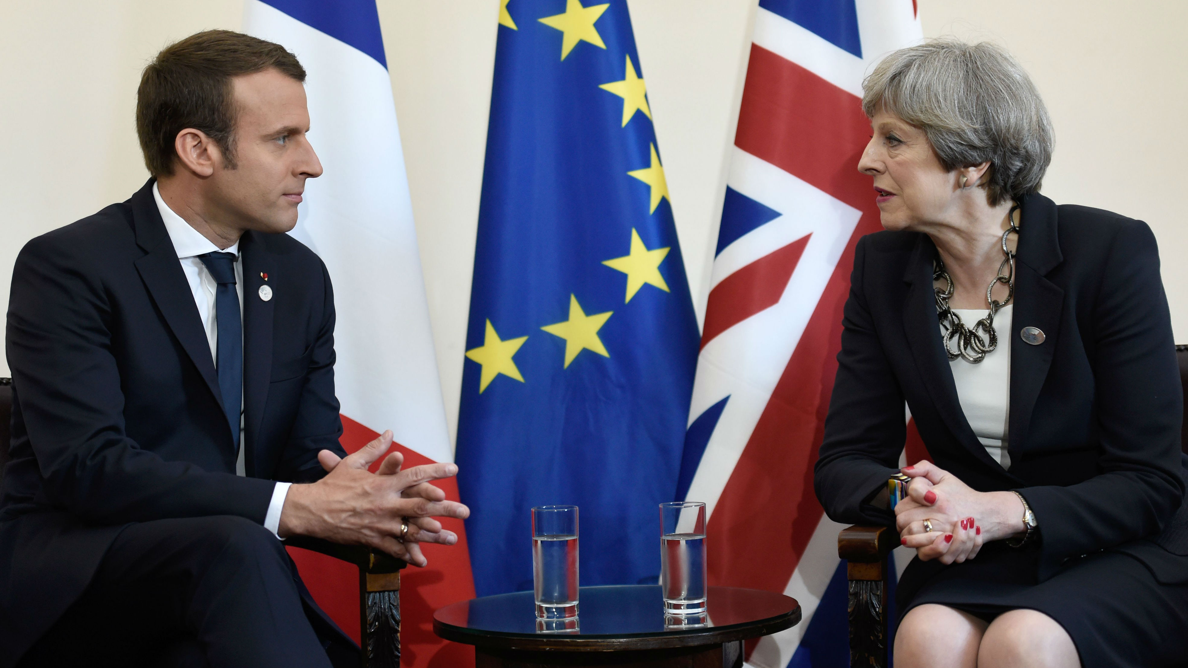 Macron and May, G7 Summit