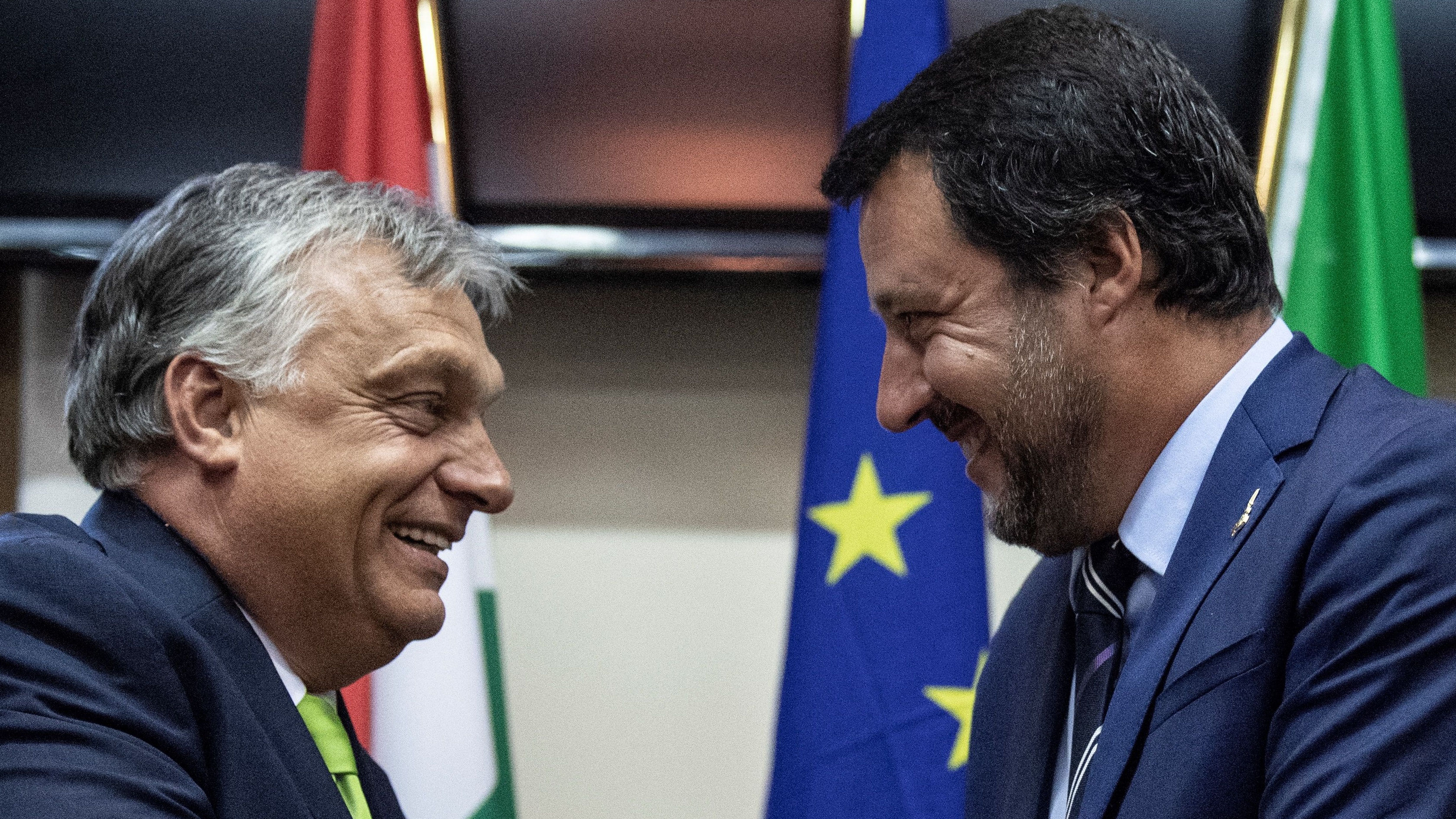 Viktor Orban and Matteo Salvini pictured in 2018