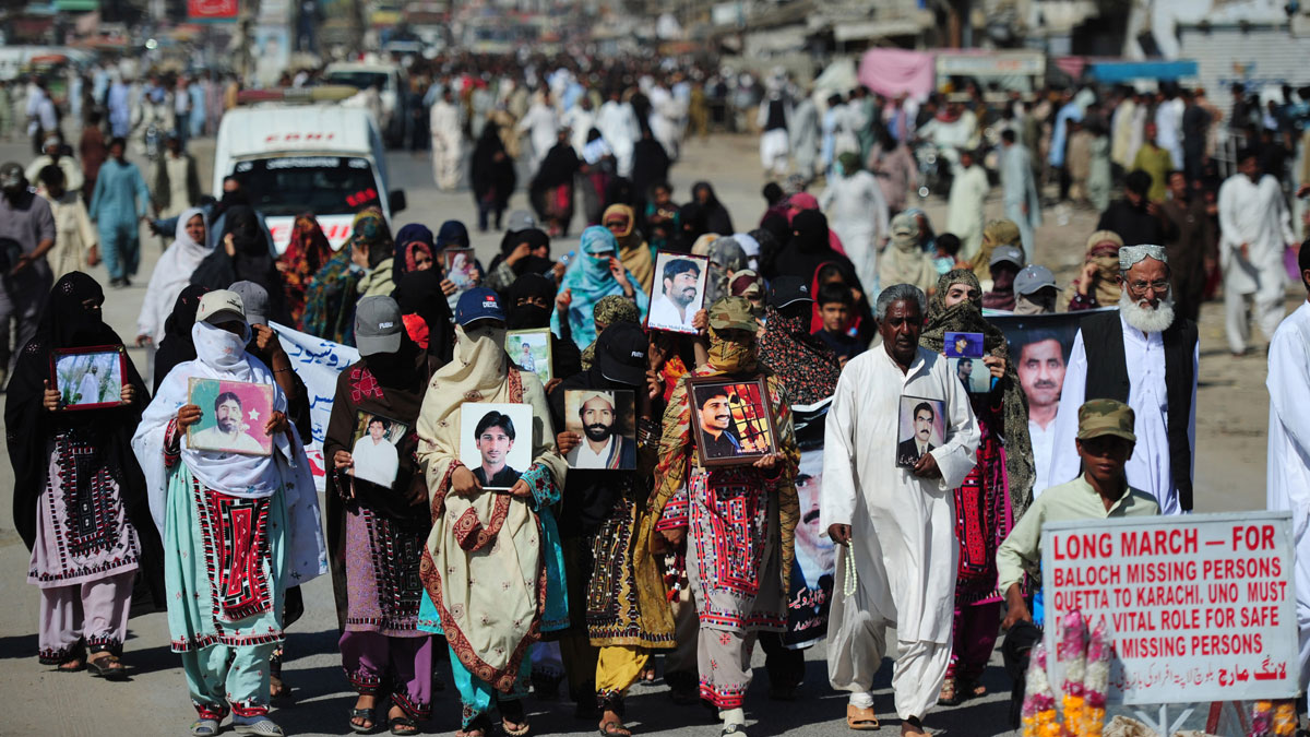 Balochi protesters