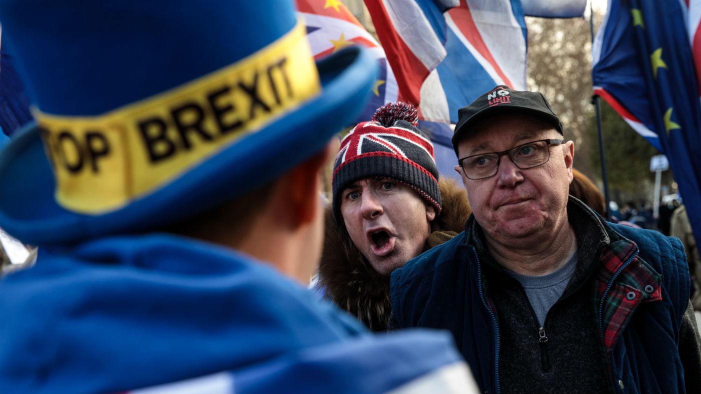 Brexit protesters 