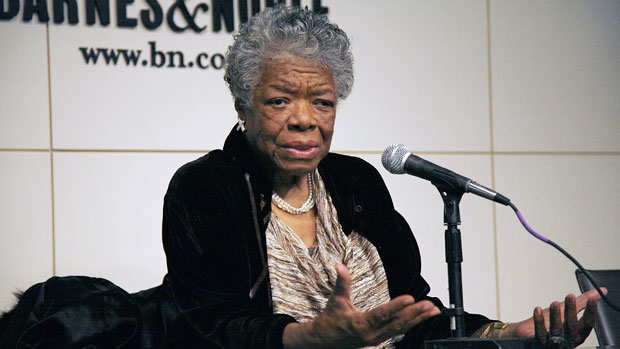 Maya Angelou at a book-signing in New York