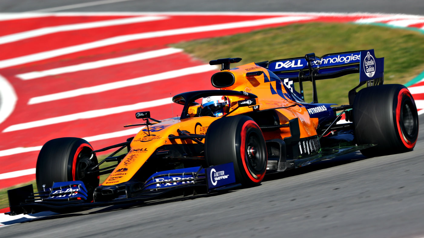 Carlos Sainz drives the McLaren MCL34 during the second pre-season test in Barcelona 