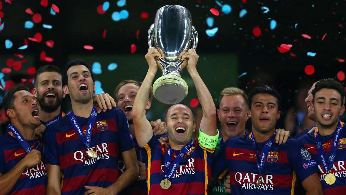 Barcelona FC win the Super Cup