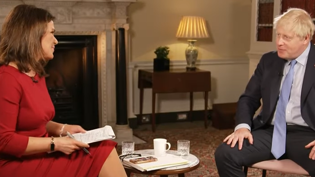 Boris Johnson faced a bruising interview from GMB’s Susanna Reid
