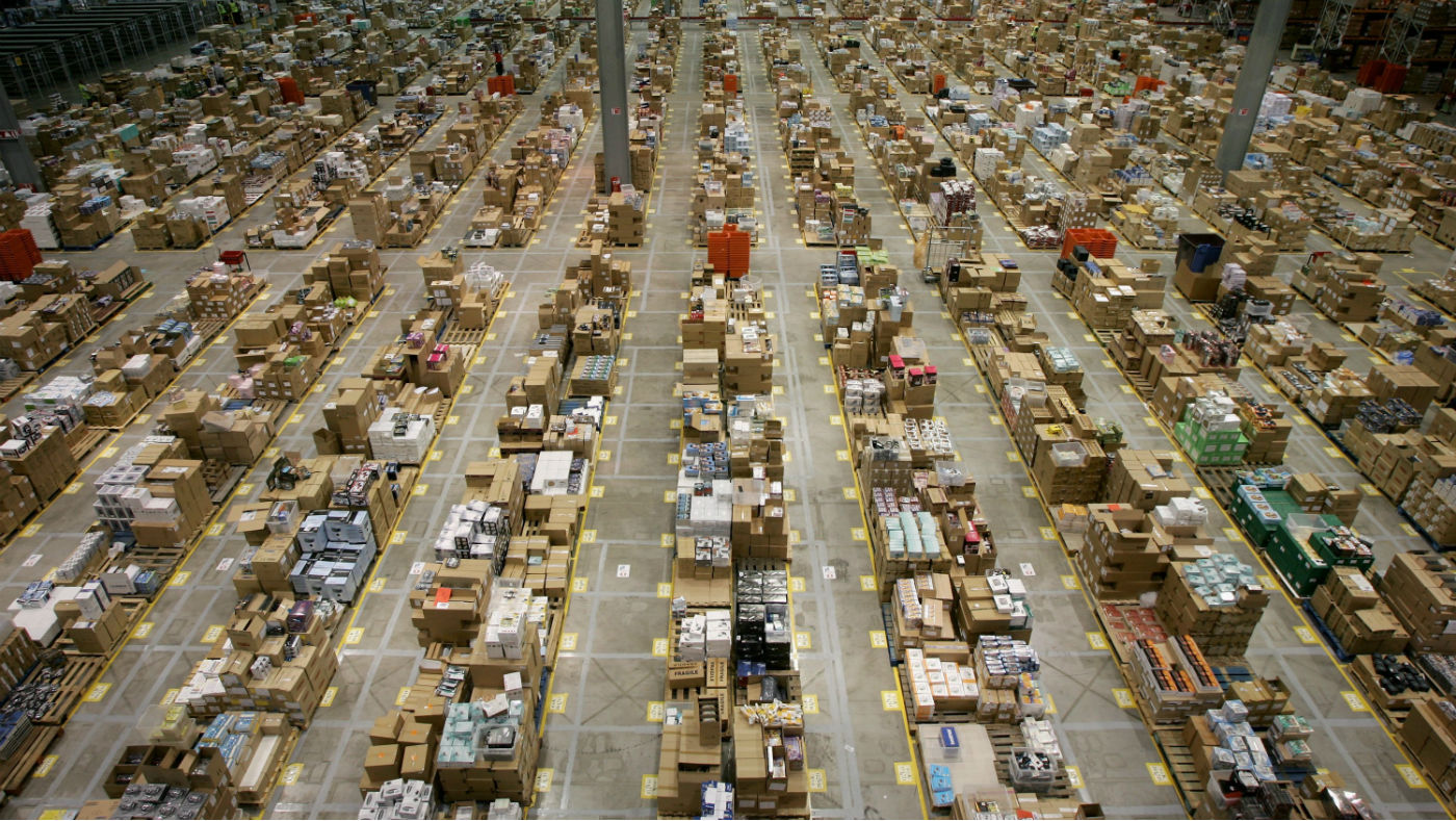 An Amazon warehouse in Milton Keynes  