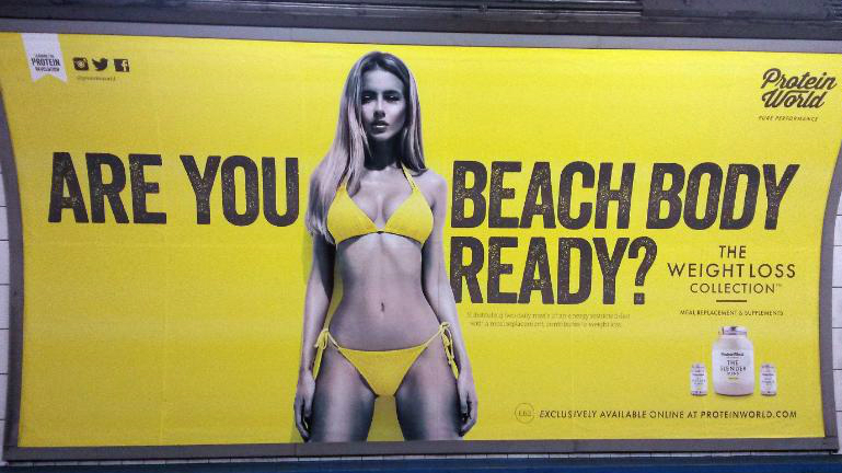 Beach body, advertising