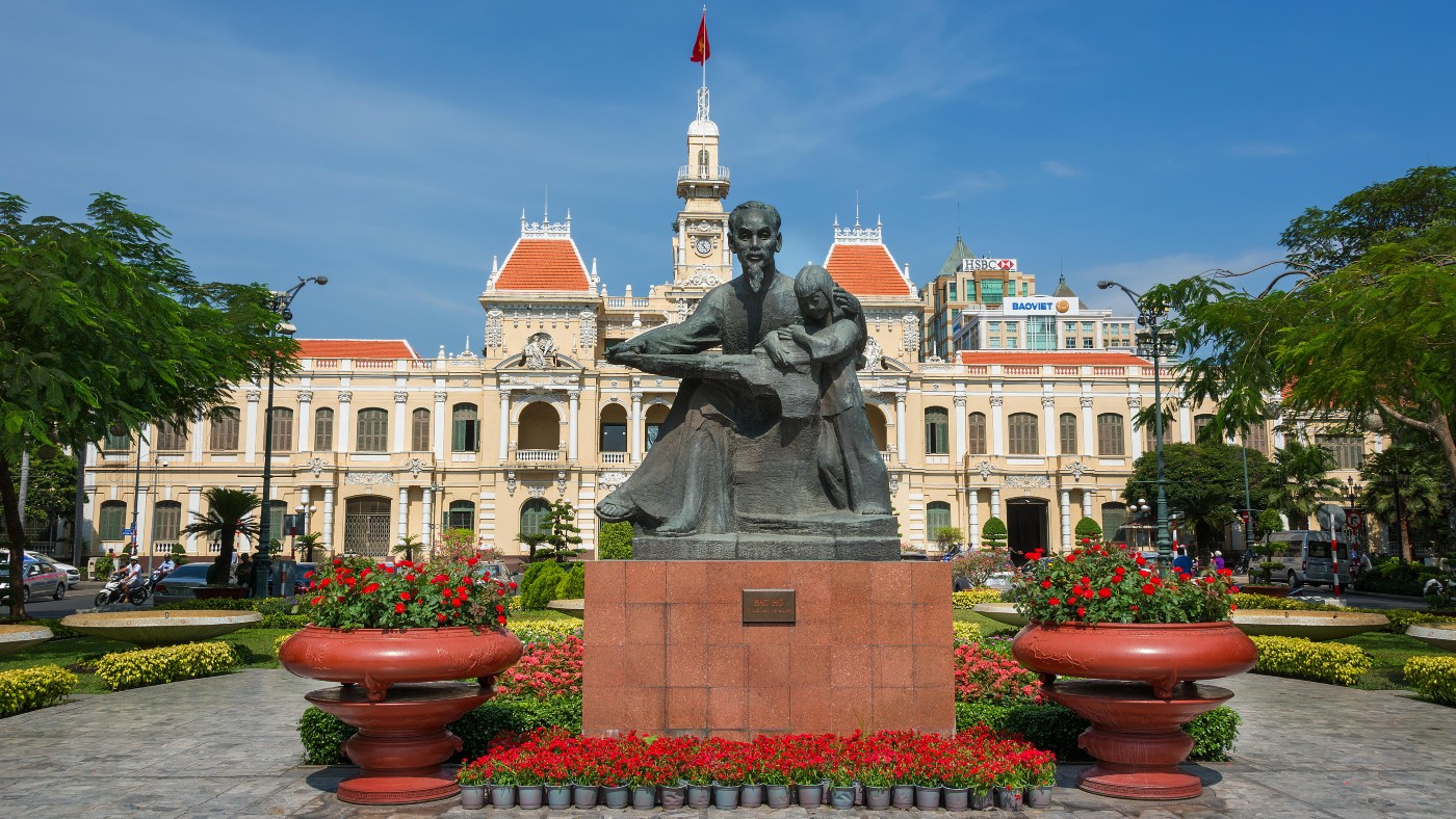 City hall in Ho Chi Minh City in Vietnam   