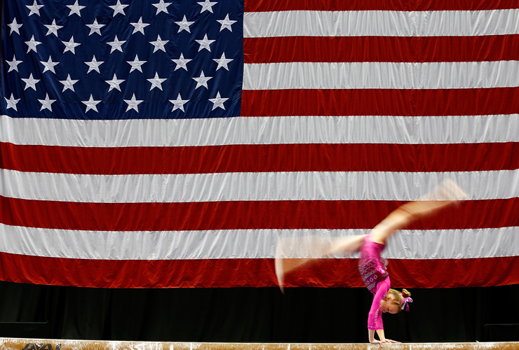 Abby Paulson at the 2014 P&amp;G Gymnastics Championships