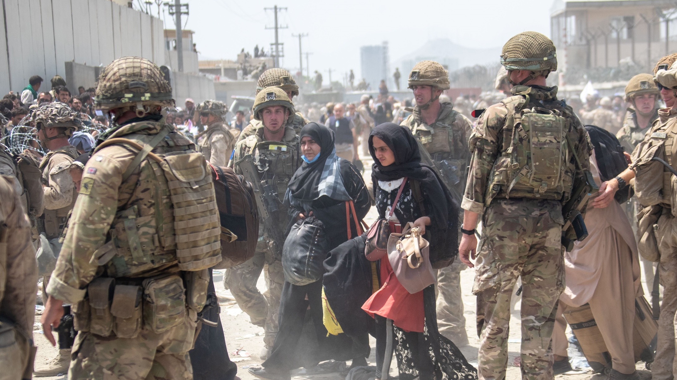 British troops involved in the evacuation at Kabul airport