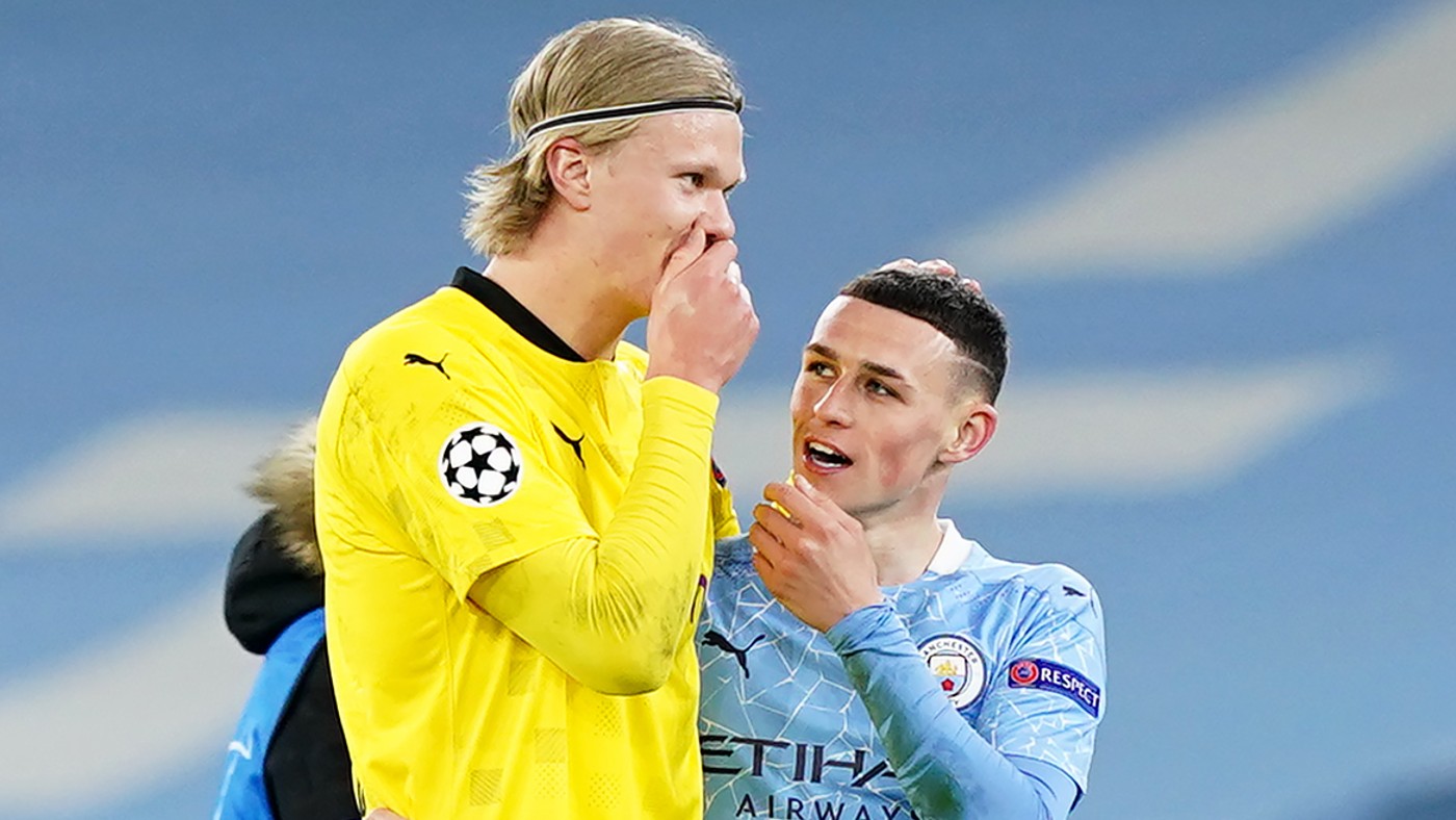 Erling Haaland will join Phil Foden in Man City attack next season