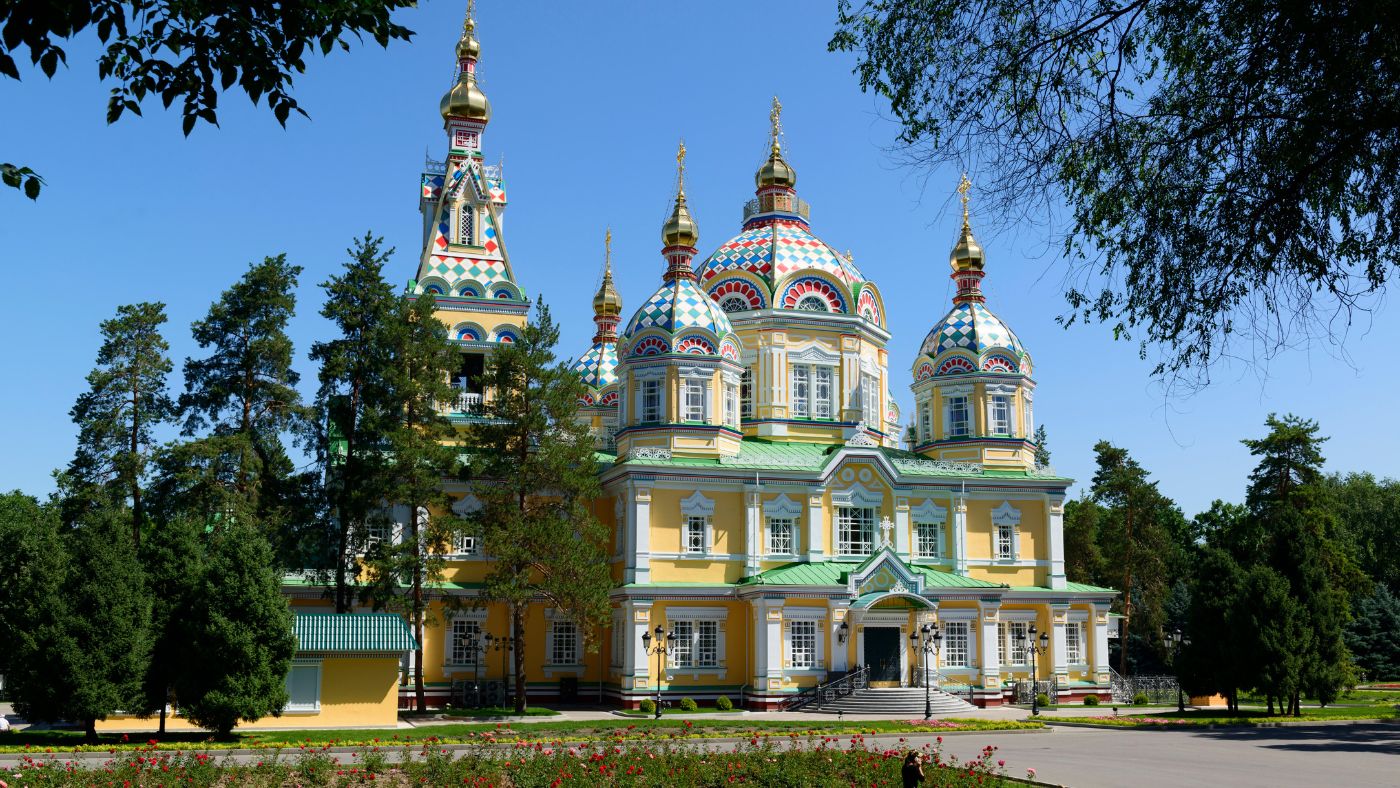 Ascension (Zenkov) Cathedral in Panfilov Park, Almaty  