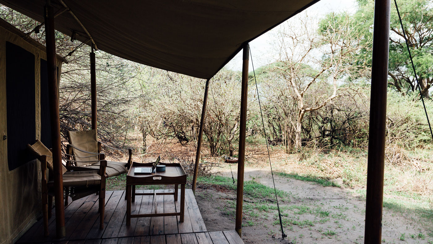 Guest tent at Kuro in Katavi National Park, Tanzania