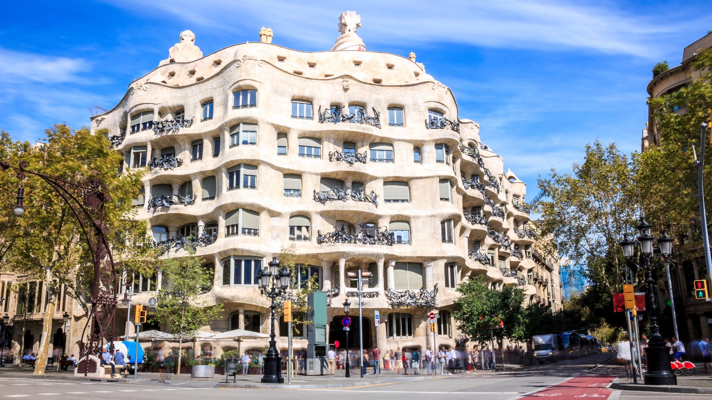 Casa Mila by Antonio Gaudi in Barcelona 