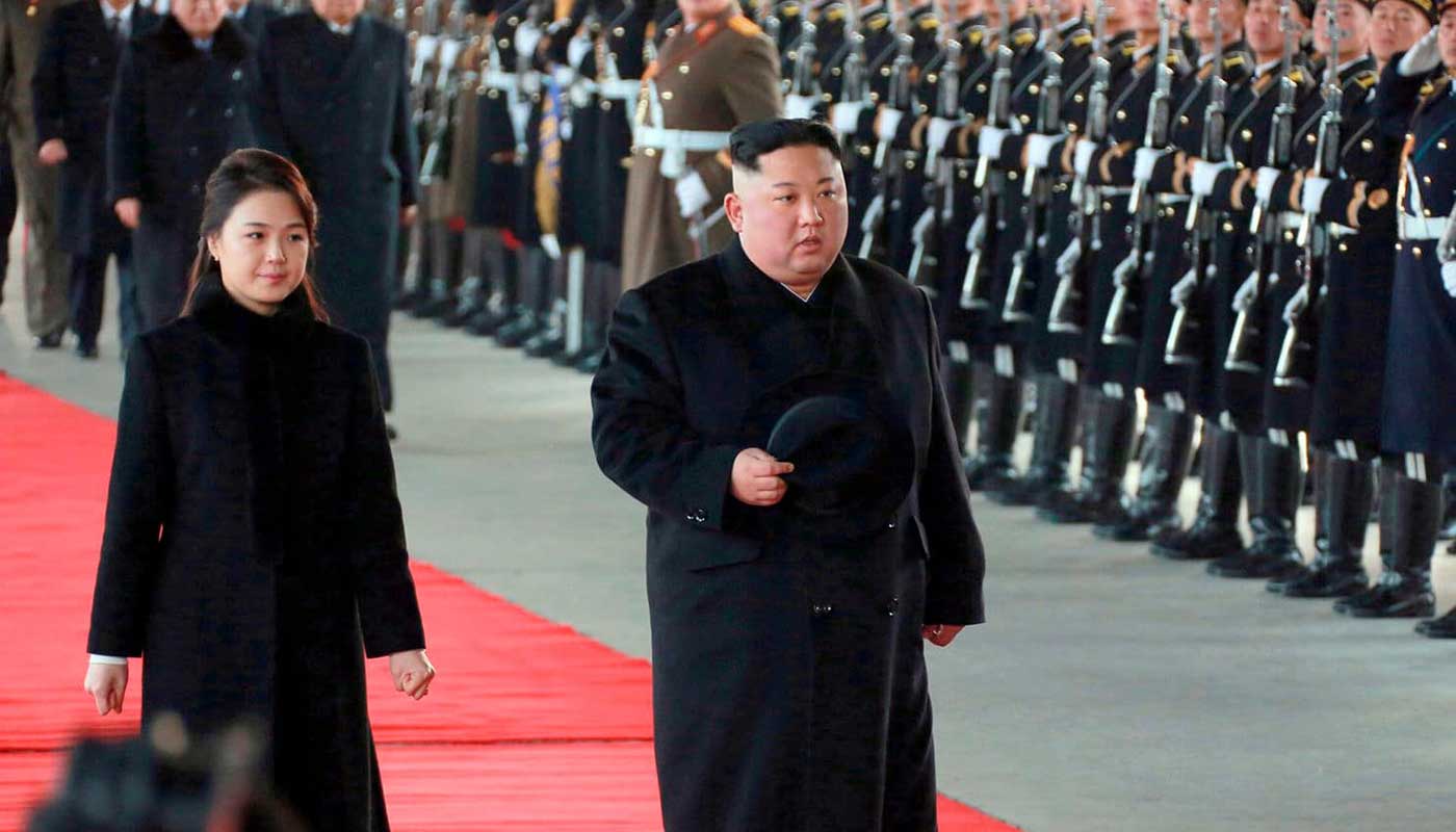 Kim Jong-un and his wife Ri Sol-ju have arrived in China for talks with Xi Jinping