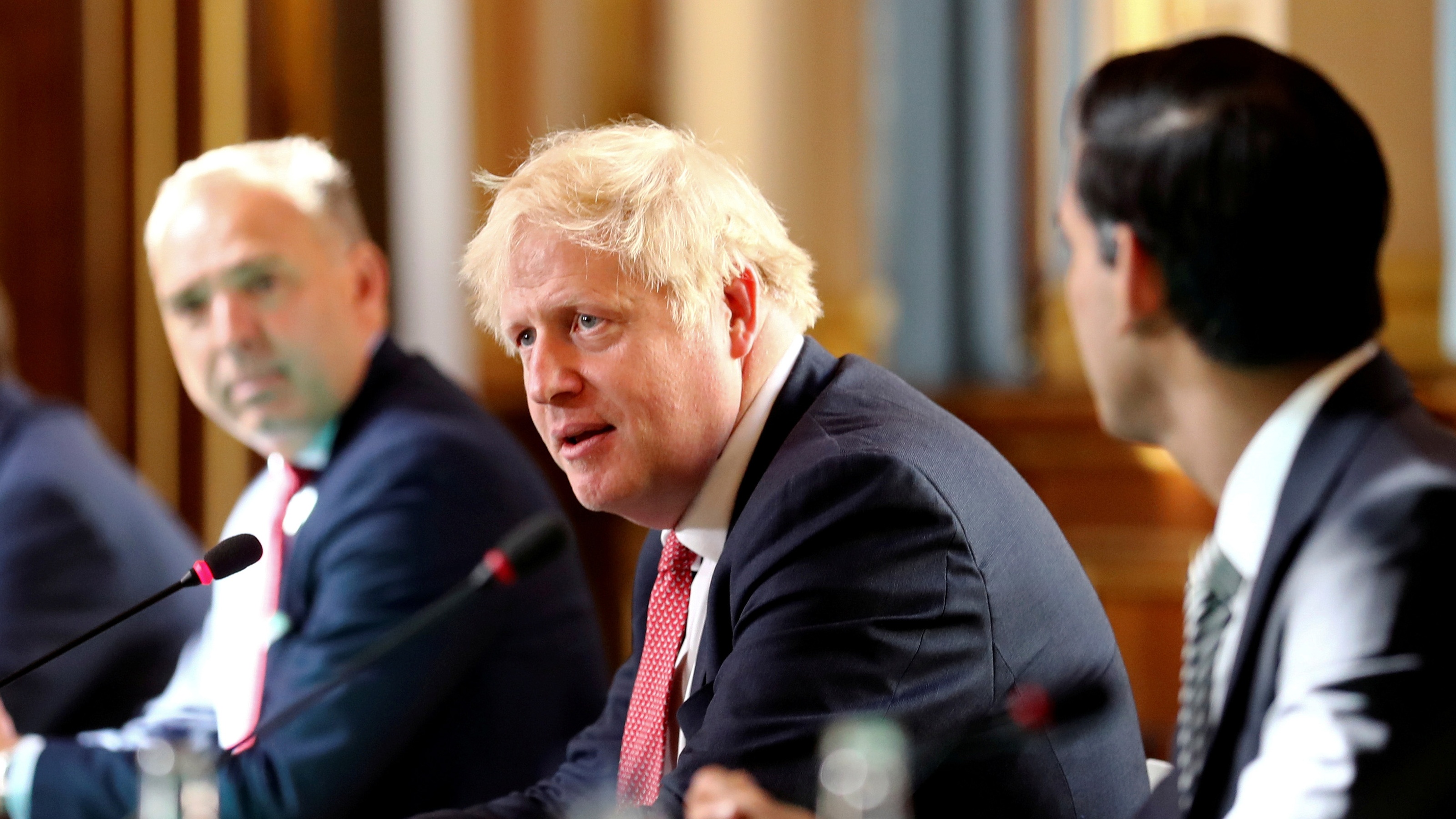 Boris Johnson hosts a meeting of the cabinet
