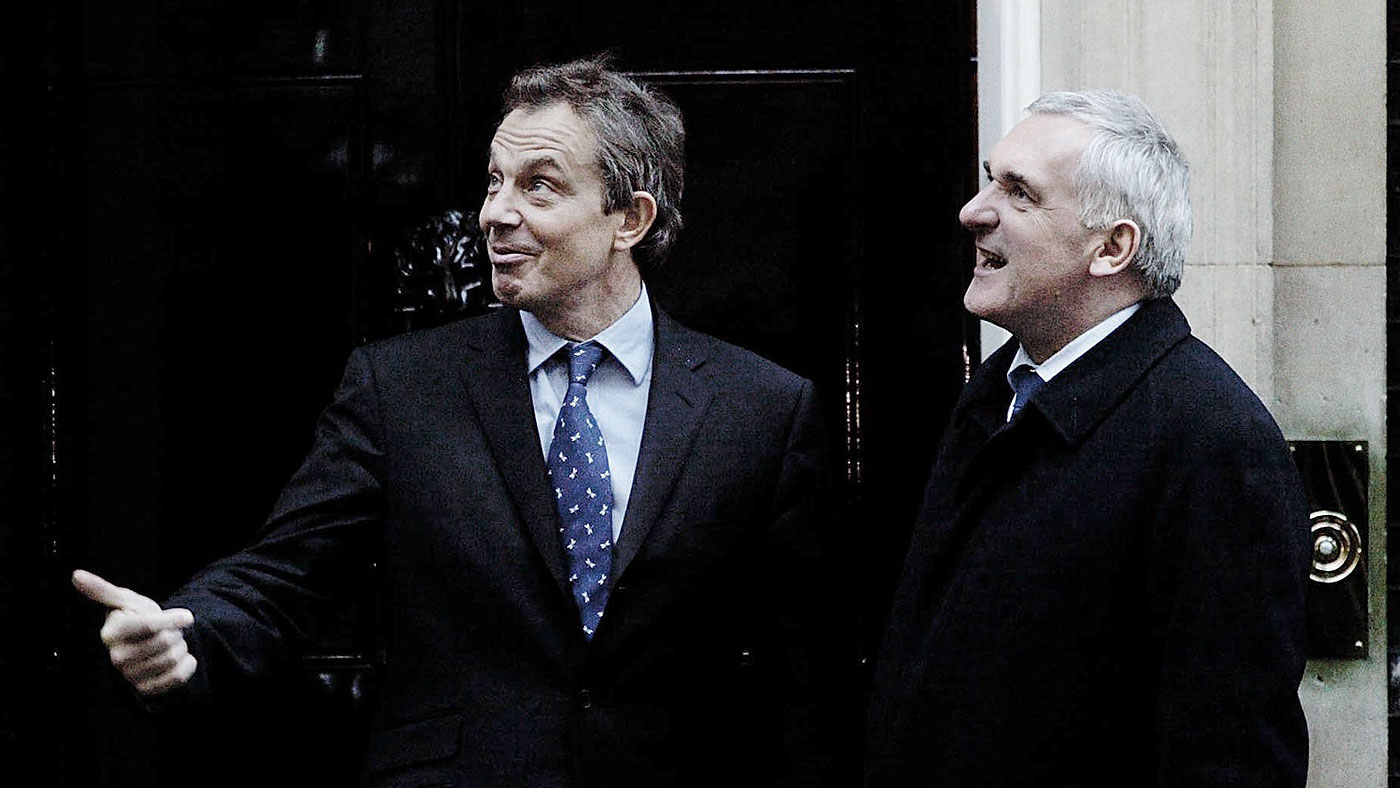 Tony Blair and Bertie Ahern, the Irish PM 