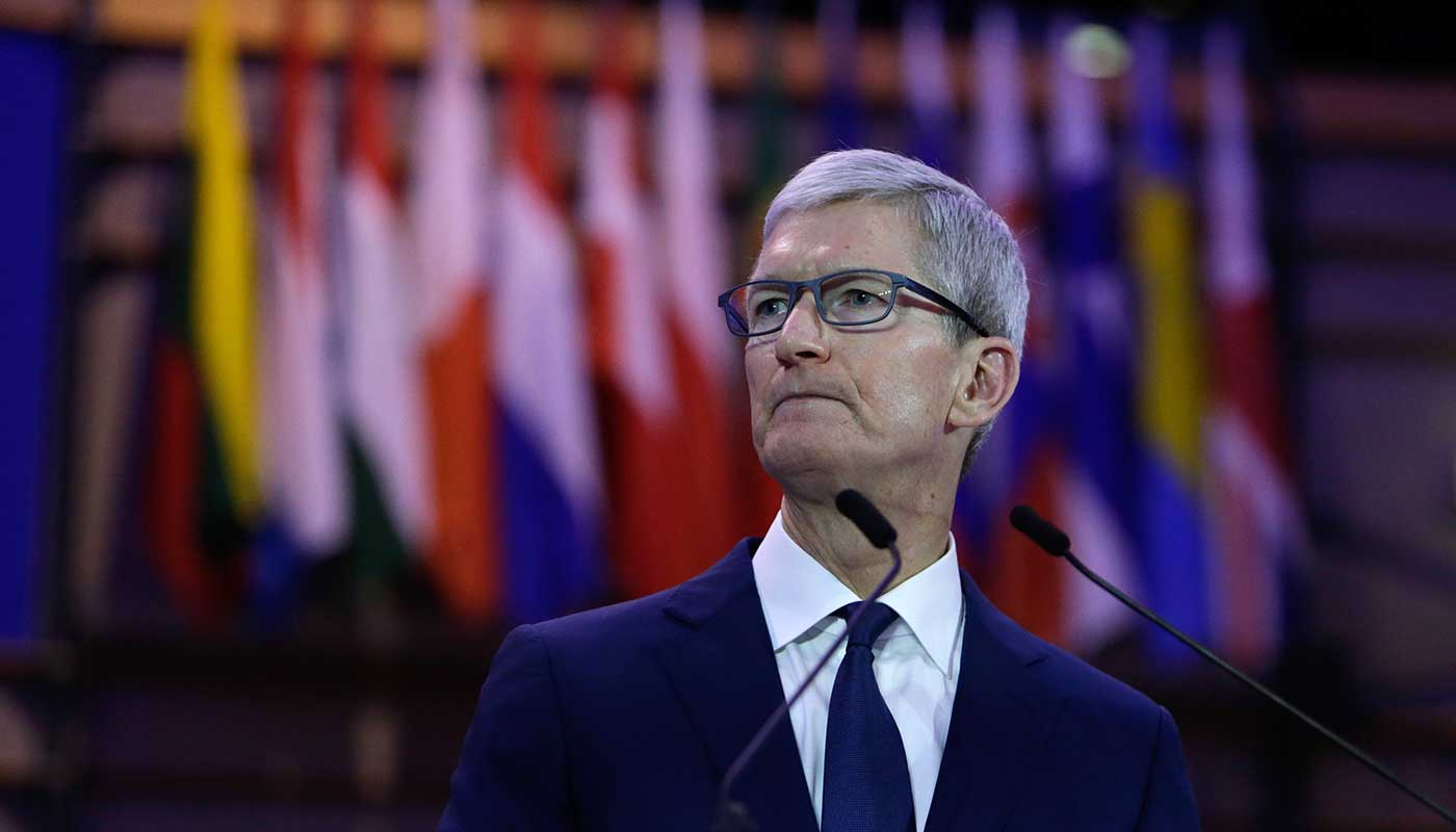 Apple chief executive Tim Cook has written to shareholders about a drop in sales