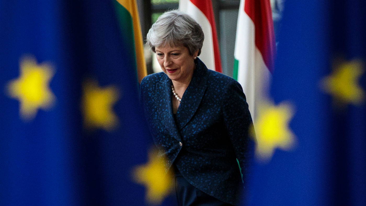 Theresa May at last week&#039;s European Council summit