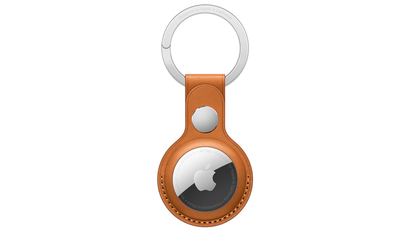 Apple AirTag with Leather Key Ring 