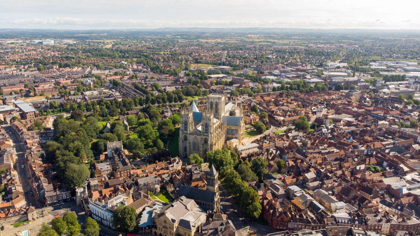 The iconic York Minster cathedral   