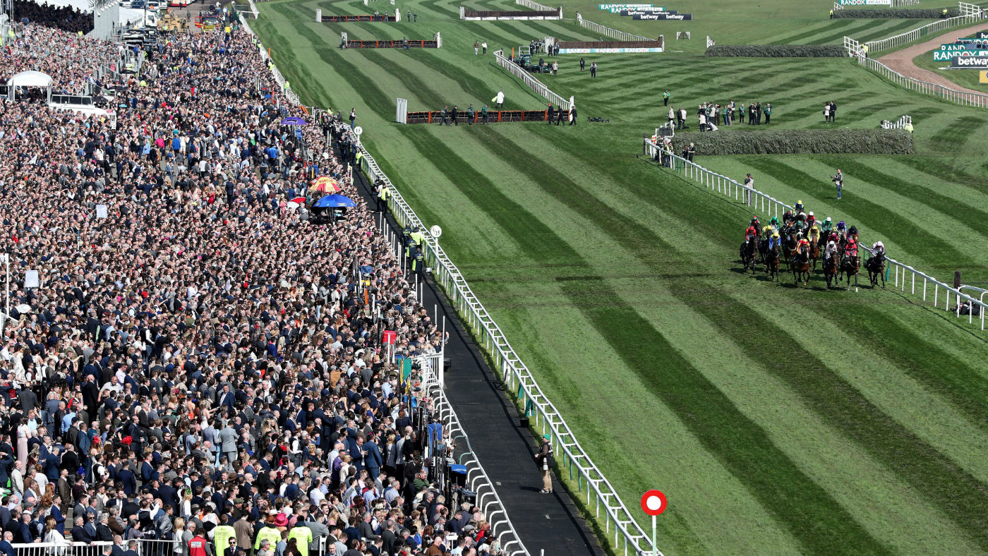 A general view of Aintree Racecourse in Liverpool, England  