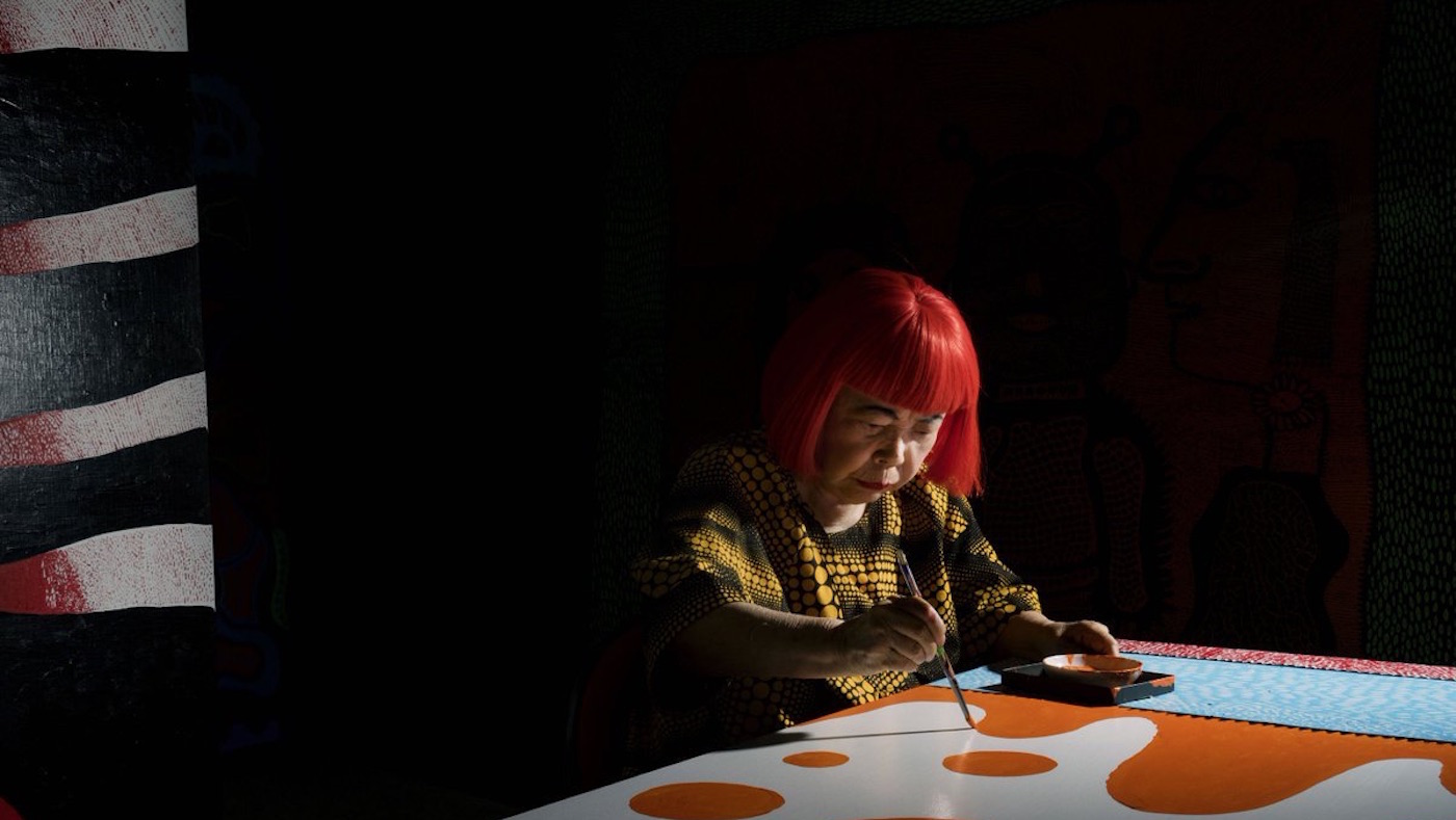 Yayoi Kusama in her studio in Shinjuku, Tokyo 2016. Alex Majoli, Magnum Photos 